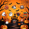 10PCS Spooky Halloween Pumpkin Shoe Charms - Soft PVC Detachable Decorations Fit Clogs Sandals, Ideal Halloween Party Footwear Ornaments