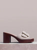 Styleloop Square-Buckled Thick-Heeled Mules Slippers, Wedge-Heeled Platform Shoes, Bohemian Vacation Style, French Elegance, Summer Beach Shoes